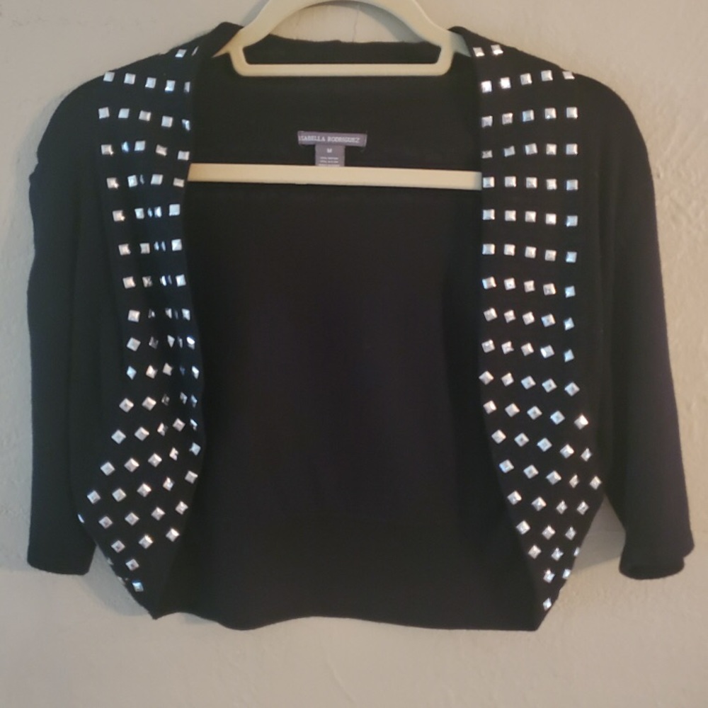 M Isabella Rodriguez Shrug w/ Silver Sequins